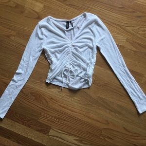 Out From Under Ruched Crop Top